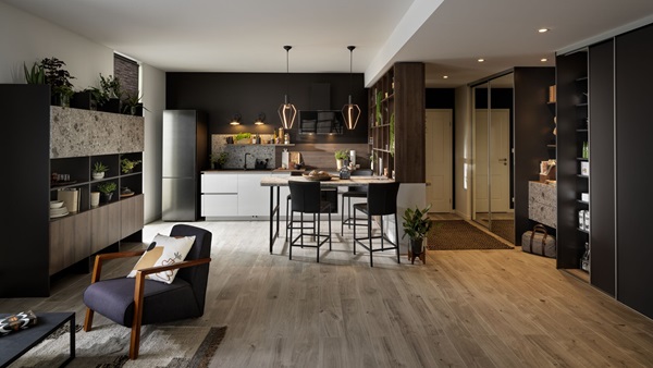 Cuisine effet terazzo et bois modèle Urban chic - Schmidt